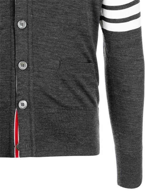 Cardigan con righe sulla manica THOM BROWNE | MKC002AY1014022